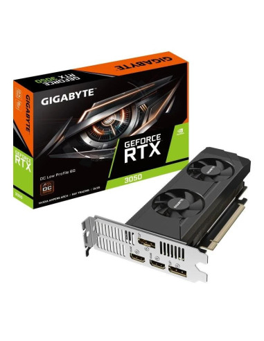 TARJETA DE VIDEO NVIDIA GIGABYTE RTX3050 EAGLE OC LP 6GB DP HDMI GDDR6 PCIE