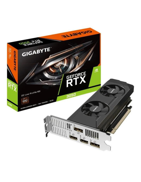 TARJETA DE VIDEO NVIDIA GIGABYTE RTX3050 EAGLE OC LP 6GB DP HDMI GDDR6 PCIE