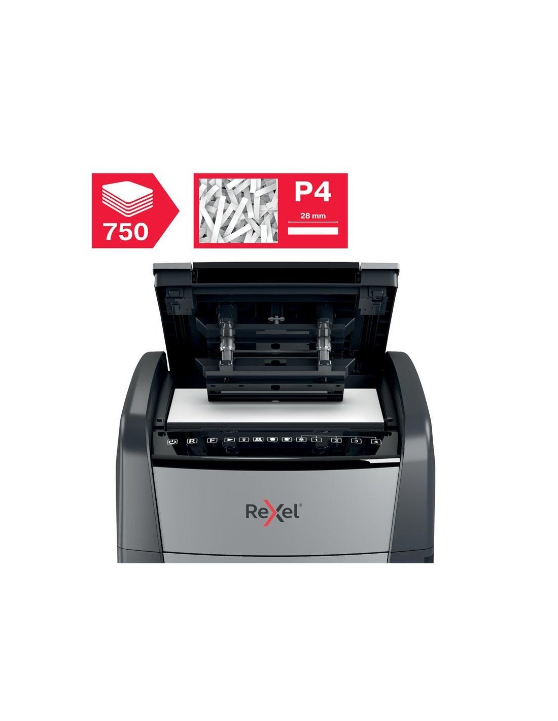 DESTRUCTORA REXEL OPTIMUM AUTOFEED+ 750X AUTOMATICA CONFETI