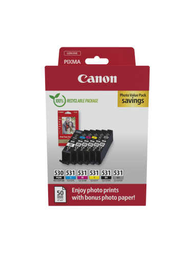 Canon PGI-530/CLI-531 PVP cartucho de tinta 6 pieza(s) Original