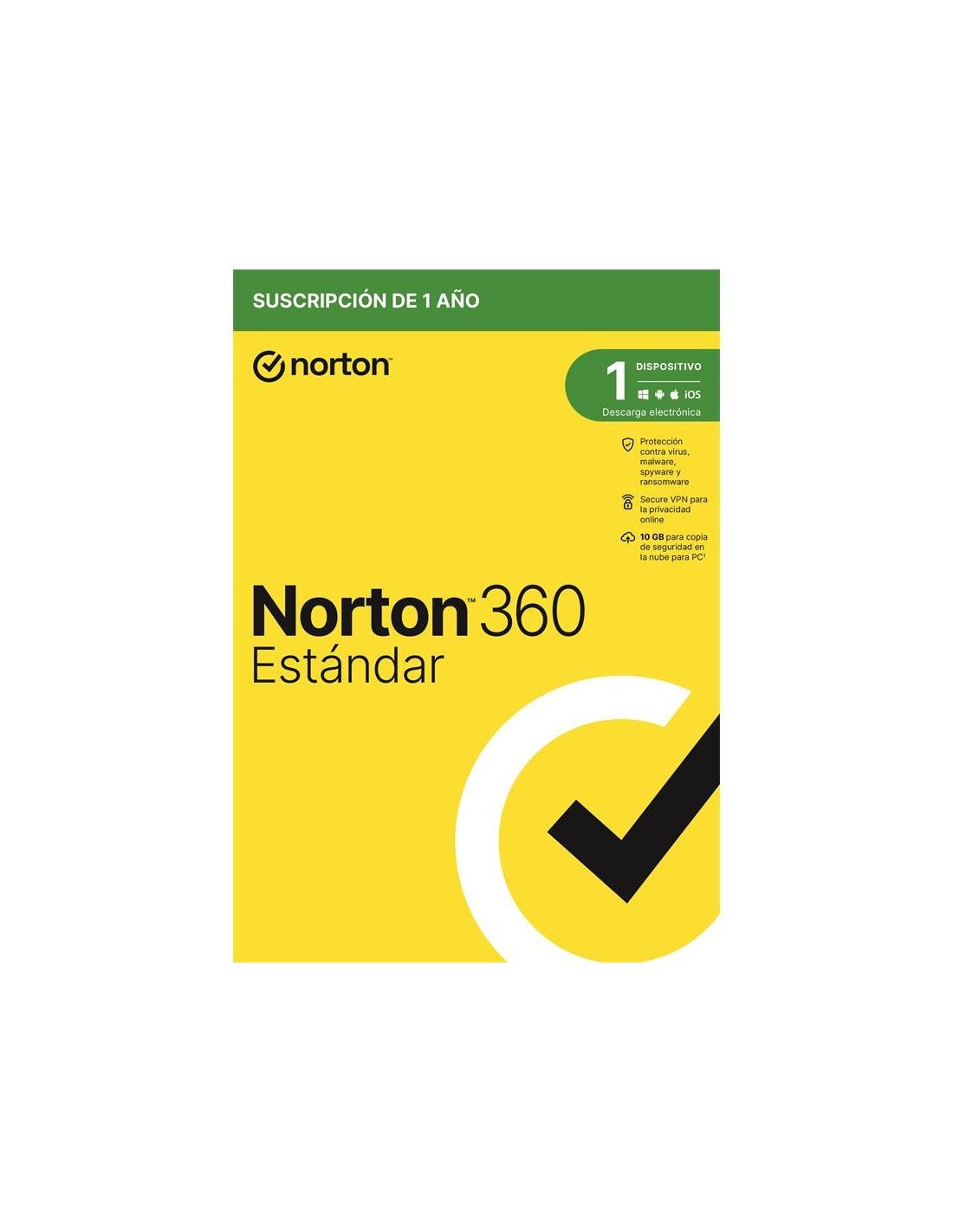 NORTON 360 STANDARD 10GB ES 1 USER 1 DEVICE 1 AÑO L. ELECTRONICA