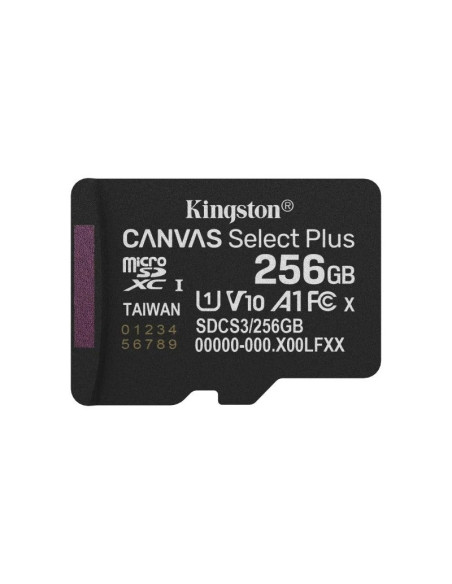 MEMORIA MICRO SD 256GB KINGSTON XC C10 100MB/S + ADAPTADOR SD