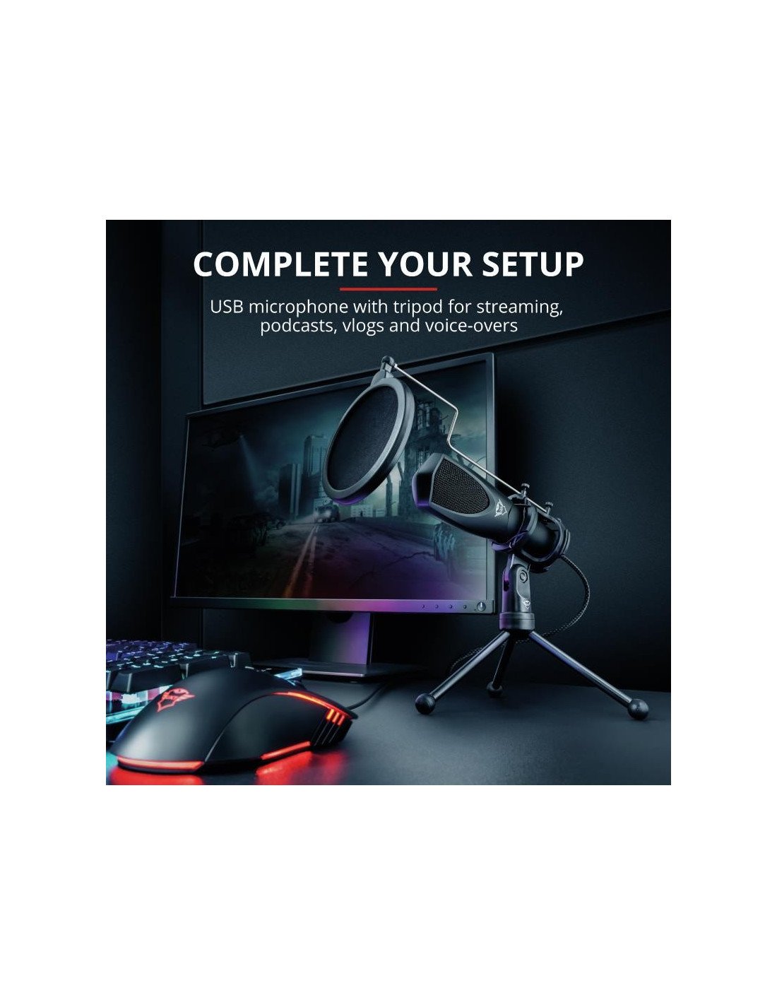 MICROFONO TRUST GXT 232 MANTIS STREAMING USB