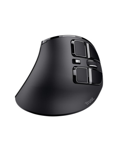 RATON TRUST VOXX ERGONOMICO WIRELESS 9 BOTONES BLACK