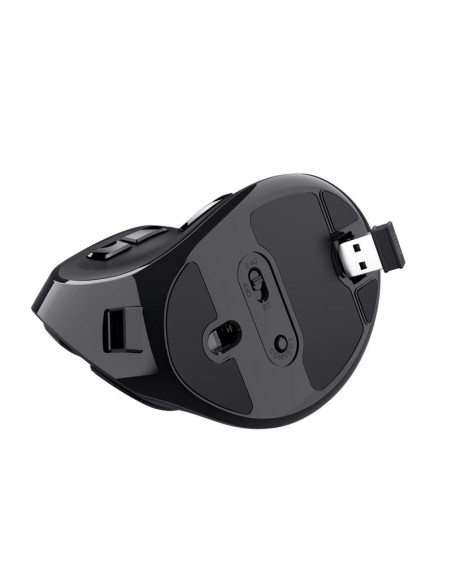 RATON TRUST VOXX ERGONOMICO WIRELESS 9 BOTONES BLACK