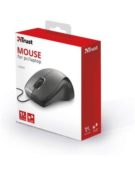 RATON TRUST CARVE USB BLACK