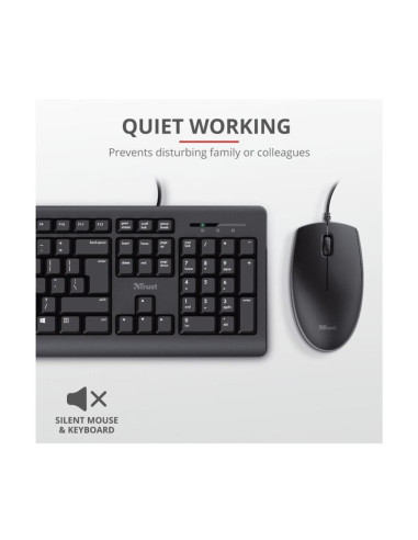 TECLADO + RATON TRUST TKM-250 USB