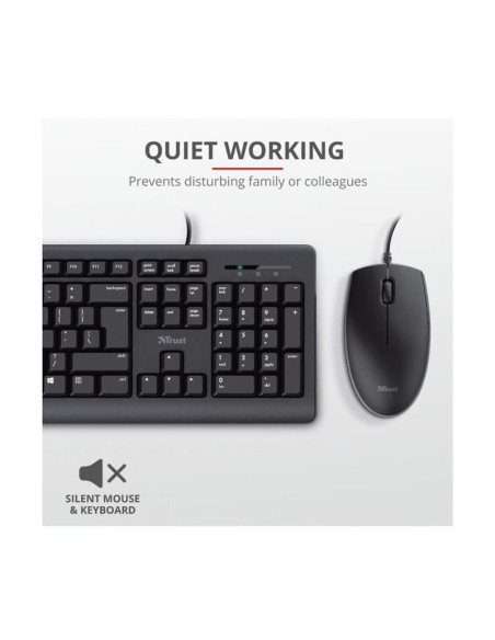TECLADO + RATON TRUST TKM-250 USB