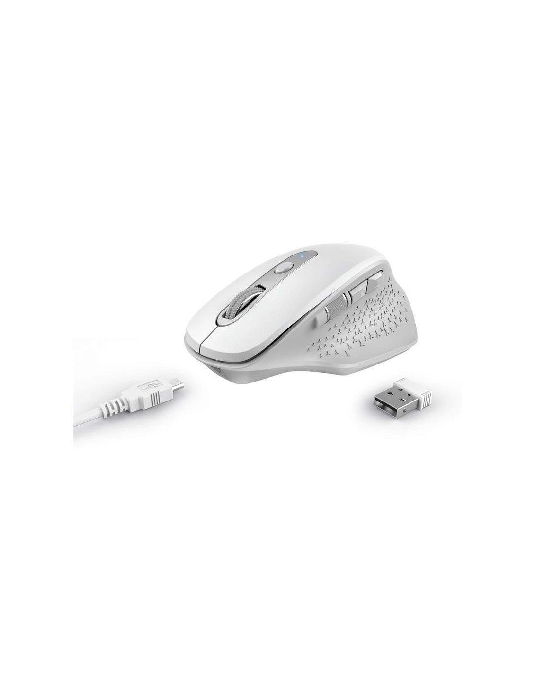 RATON TRUST OZAA ERGONOMICO RECARGABLE WIRELESS WHITE
