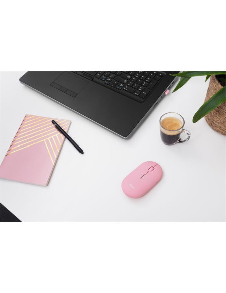 RATON TRUST PUCK RECARGABLE WIRELESS BLUETOOH PINK