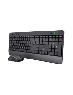 TECLADO + RATON TRUST TREZO WIRELESS BLACK ECO