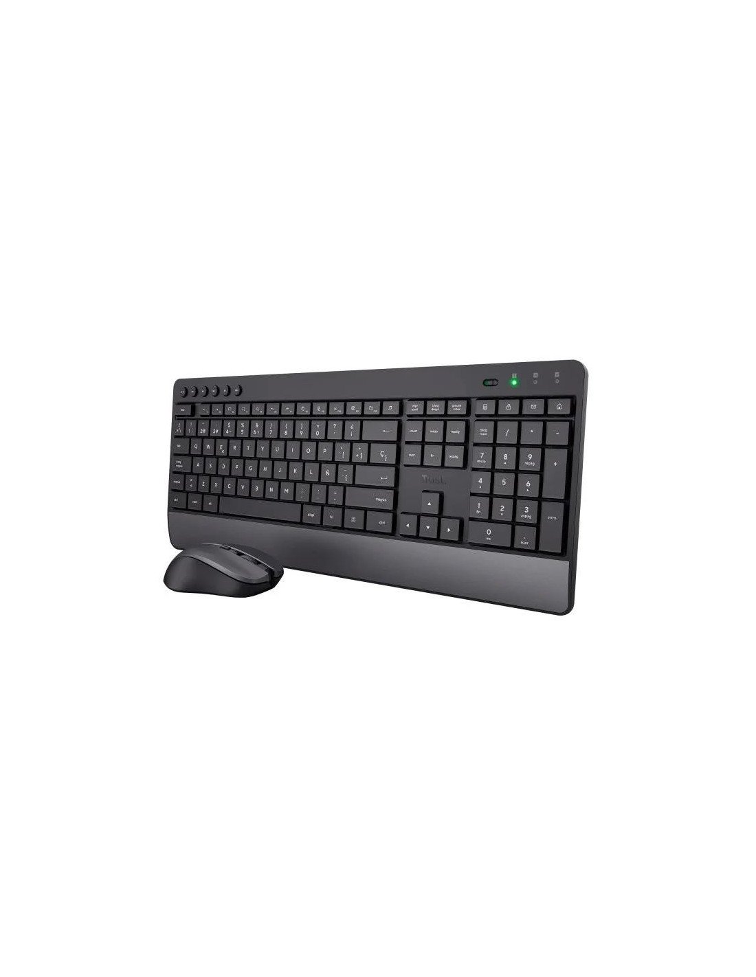 TECLADO + RATON TRUST TREZO WIRELESS BLACK ECO