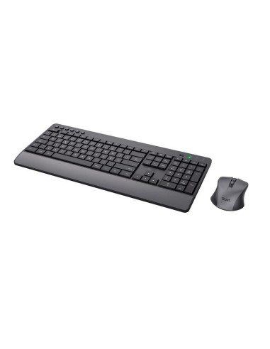 TECLADO + RATON TRUST TREZO WIRELESS BLACK ECO
