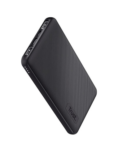POWERBANK TRUST PRIMO SLIM 10000MAH 2A USB + USB-C + MICRO-USB ECO BLACK