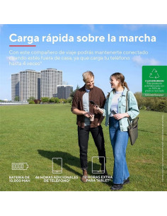 POWERBANK TRUST PRIMO SLIM 10000MAH 2A USB + USB-C + MICRO-USB ECO BLACK 2