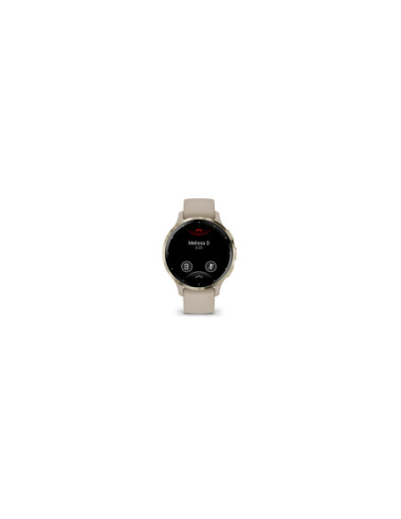 Garmin Venu 3S 3,05 cm (1.2") AMOLED 41 mm Digital 390 x 390 Pixeles Pantalla táctil Oro, Gris Wifi GPS (satélite)