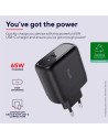 CARGADOR TRUST MAXO USB-C 65W 2M BLACK