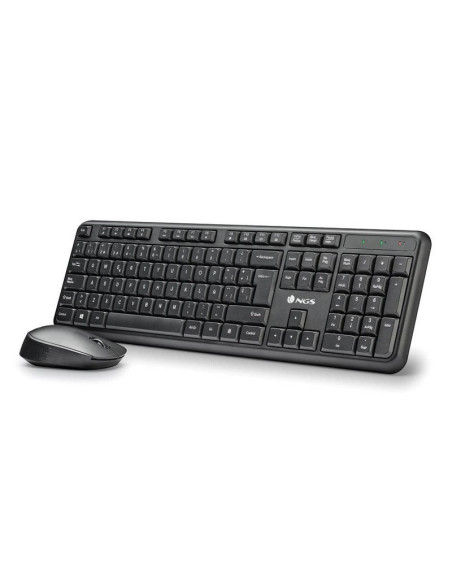 TECLADO + RATON NGS HARMONY WIRELESS MULTIMEDIA SILENT BLACK