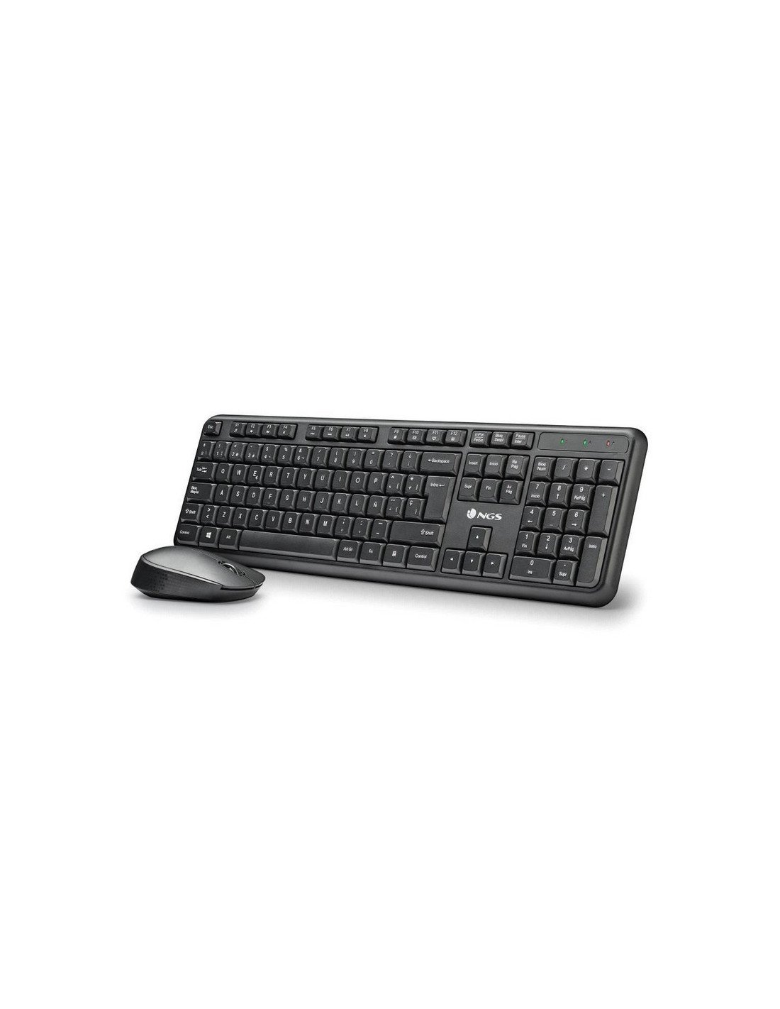 TECLADO + RATON NGS HARMONY WIRELESS MULTIMEDIA SILENT BLACK