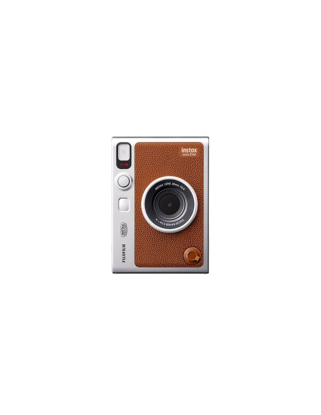 Fujifilm Instax Mini Evo 1/5" 2560 x 1920 Pixeles CMOS Marrón, Plata