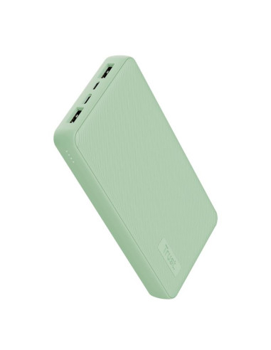 POWERBANK TRUST PRIMO 20000MAH USB + USB-C 2A GREEN