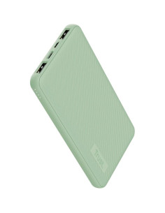 POWERBANK TRUST PRIMO SLIM 10000MAH X2 USB-A + USB-C + MICRO-USB ECO GREEN