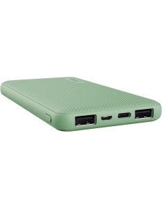 POWERBANK TRUST PRIMO SLIM 10000MAH X2 USB-A + USB-C + MICRO-USB ECO GREEN 2