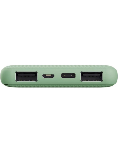 POWERBANK TRUST PRIMO SLIM 10000MAH X2 USB-A + USB-C + MICRO-USB ECO GREEN