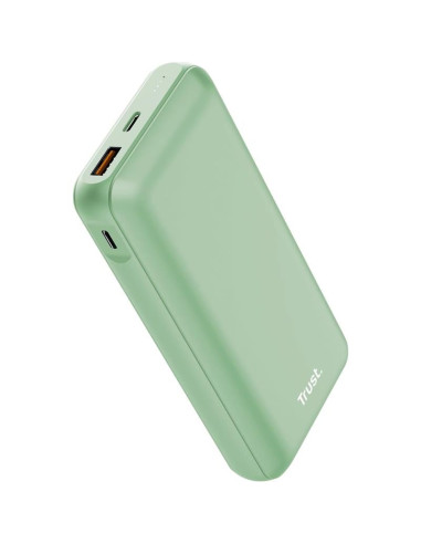 POWERBANK TRUST REDOH 20000MAH USB-A + X2 USB-C GREEN