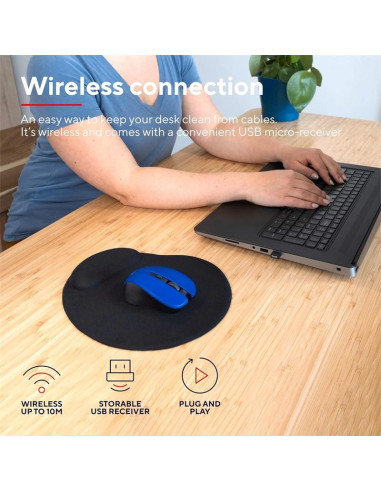 RATON TRUST MYDO SILENT CLICK WIRELESS BLUE