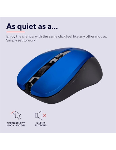 RATON TRUST MYDO SILENT CLICK WIRELESS BLUE