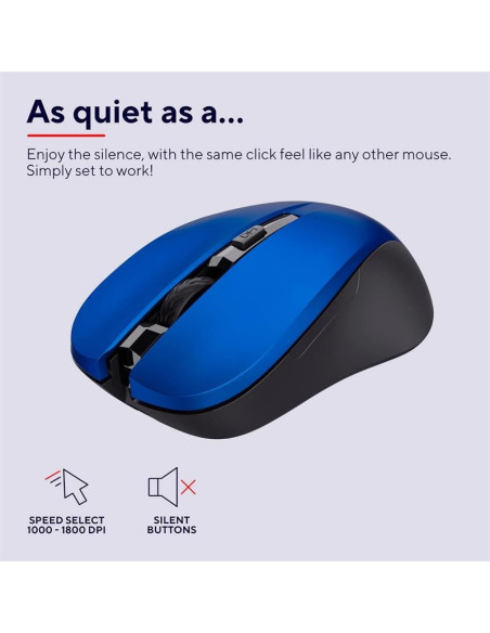 RATON TRUST MYDO SILENT CLICK WIRELESS BLUE