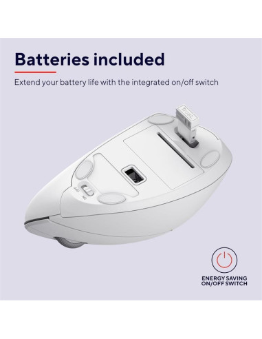 RATON TRUST VERTO WIRELESS ERGONOMIC WHITE