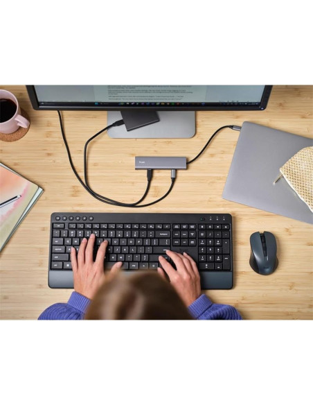 HUB USB-C TRUST 5 PUERTOS HALYX USB-C 3.2