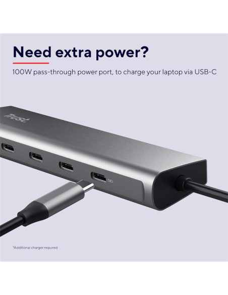 HUB USB-C TRUST 5 PUERTOS HALYX USB-C 3.2
