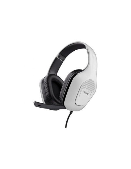 AURICULARES + MICROFONO TRUST GAMING GXT 415W ZIROX MULTI HEADSET WHITE