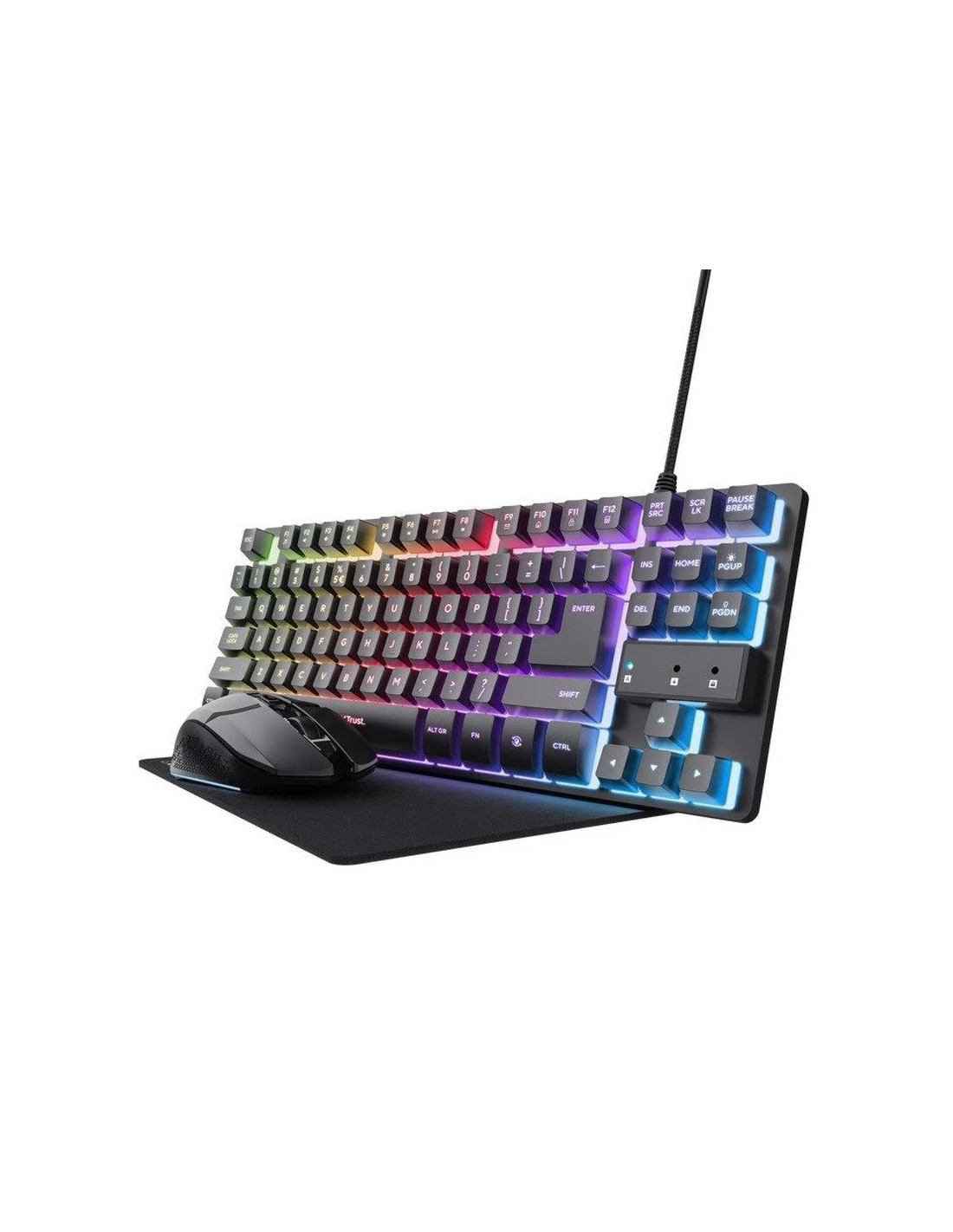 TECLADO + RATON WIRELESS + ALFOMBRILLA TRUST GXT 794 GAMING BUNDLE