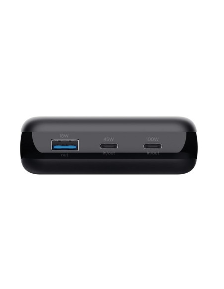 BATERIA EXTERNA 100W USB-A + 2X USB-C BLACK
