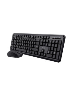 TECLADO + RATON TRUST TKM-360 WIRELESS SILENT BLACK