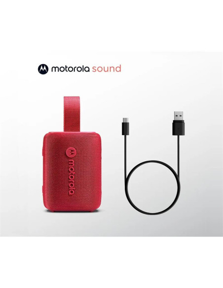 ALTAVOZ MOTOROLA ROKR 300 WIRELESS BLUETOOTH 5.3 IP67 RED