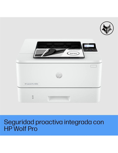 IMPRESORA HP LASERJET PRO LASER MONOCROMO 4002DN DUPLEX WHITE