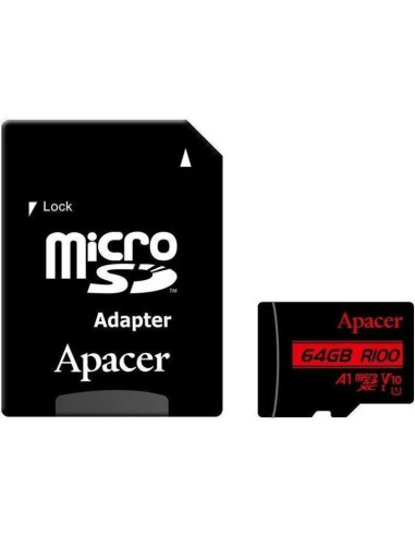 MEMORIA MICRO SD 64GB APACER XC UHS 1 C10 + ADAPTADOR SD