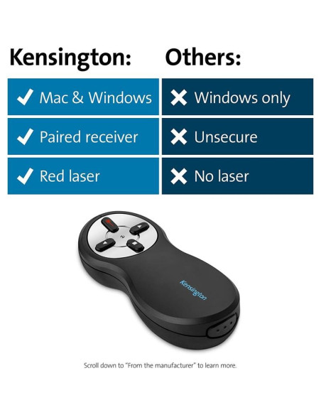 PRESENTADOR LASER KENSINGTON 33374EU INALAMBRICO BLACK