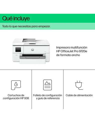 IMPRESORA HP MULTIFUNCION OFFICEJET PRO 9720E COLOR WIFI DUPLEX A3 WHITE
