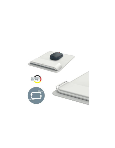 ALFOMBRILLA + REPOSAMUÑECA TECLADO LEITZ ERGONOMICO LIGHT GREY