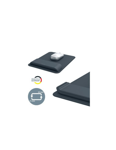 ALFOMBRILLA + REPOSAMUÑECA TECLADO LEITZ ERGONOMICO GREY