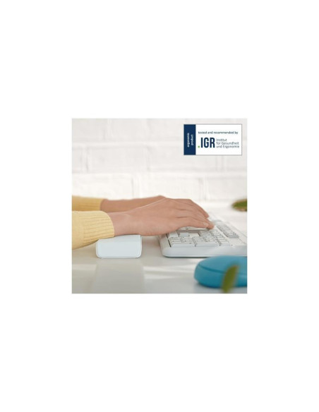 REPOSAMUÑECAS TECLADO LEITZ ERGONOMICO LIGHT GREY