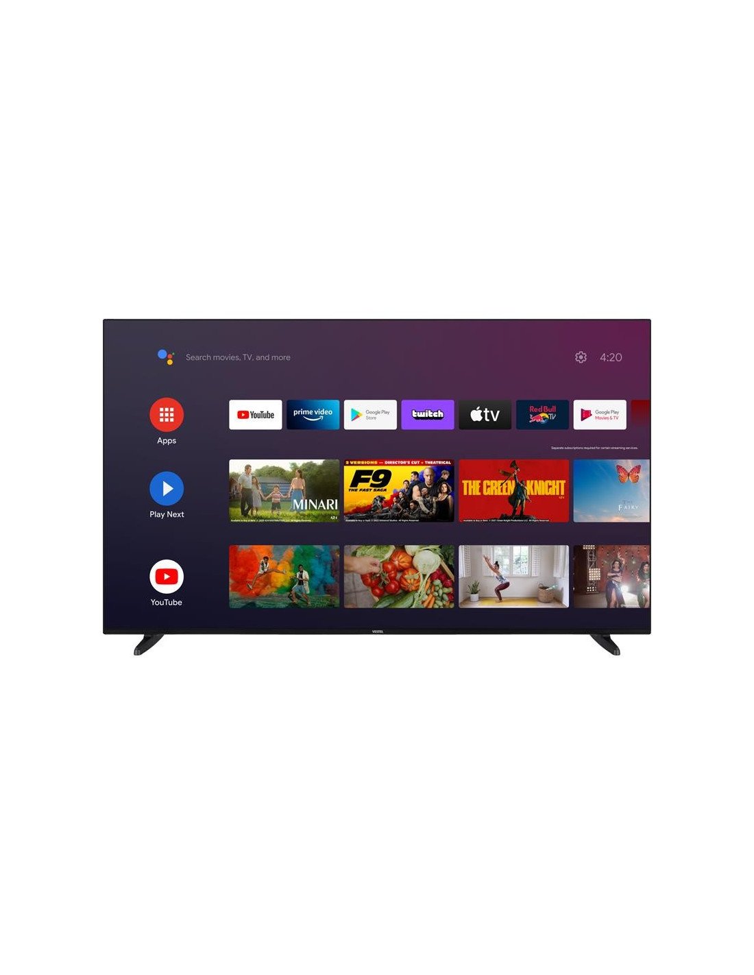 TELEVISOR DAEWOO 65 QLED 4K USB SMART TV ANDROID WIFI DOLBY BLUETOOTH