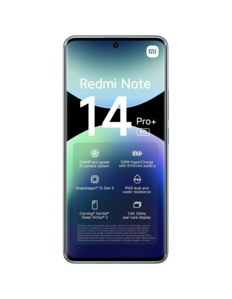 SMARTPHONE XIAOMI REDMI NOTE 14 PRO+ 6.67 12GB/512GB/200MP/NFC/5G BLUE