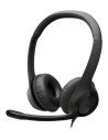 Logitech Auriculares con Cable H390 para PC/Portátil, Auriculares Estéreo con Micrófono con Supresión de Ruido, USB-C, Controles